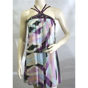 BCBG Orchid Rhinestone Dress